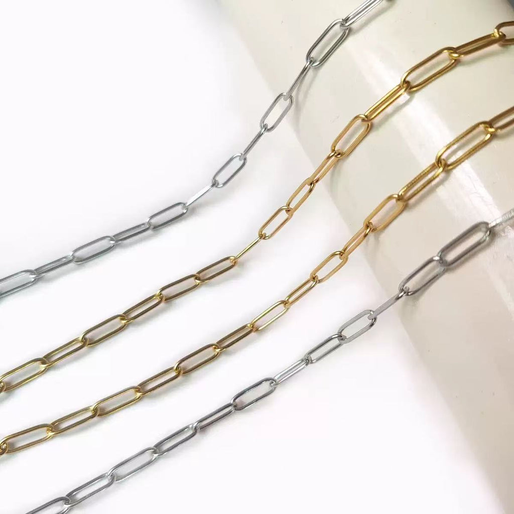 Minimalist Necklace Chain Ideal Base for DIY Pendants Charms in Gold and Silver Tone Chains