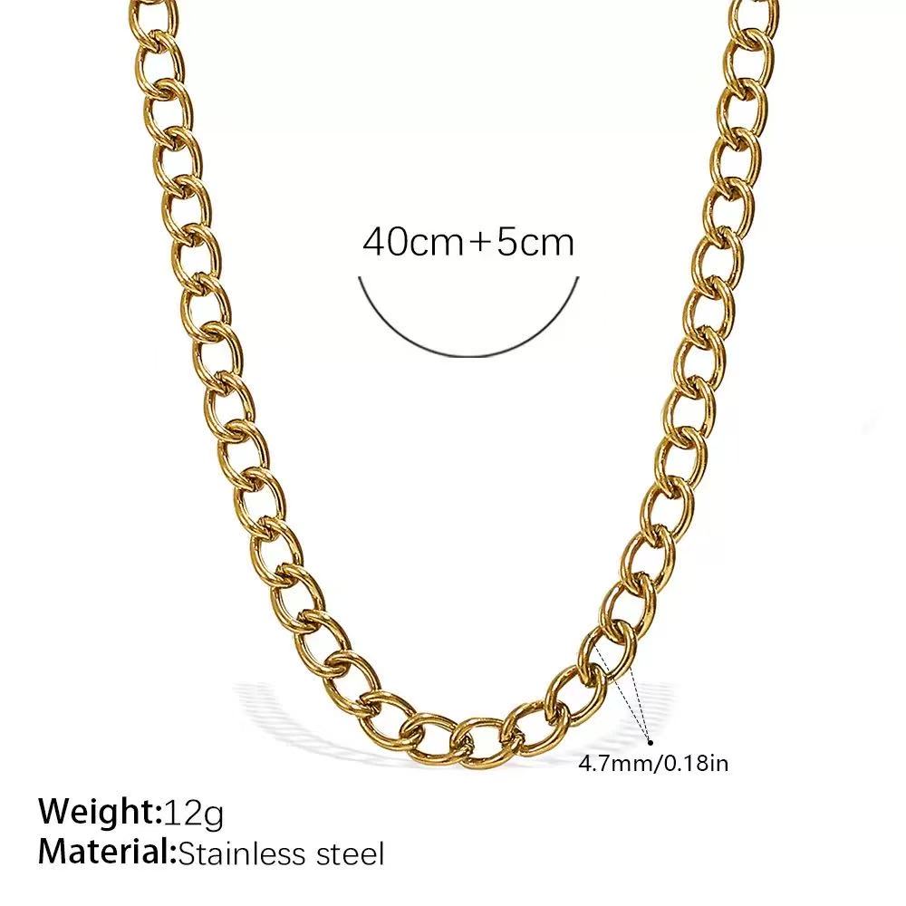 Minimalist Necklace Chain Ideal Base for DIY Pendants Charms in Gold and Silver Tone Chains