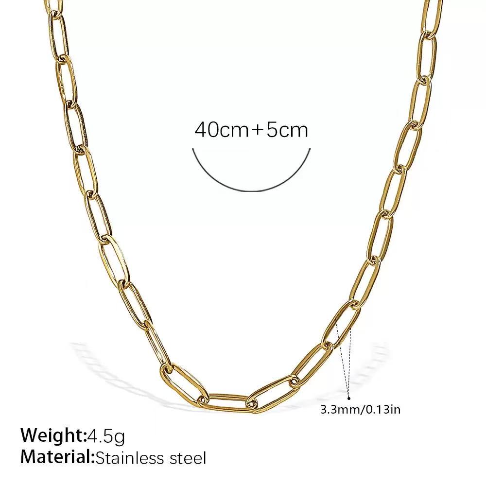 Minimalist Necklace Chain Ideal Base for DIY Pendants Charms in Gold and Silver Tone Chains