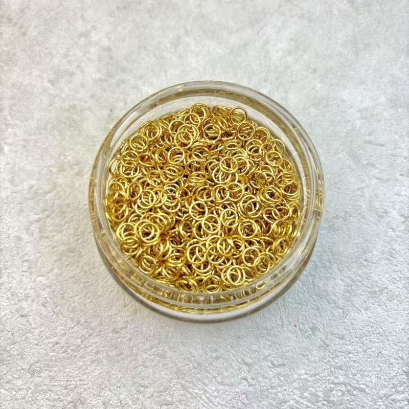 Jump Rings Set Strong Open Rings for DIY Jewelry Charms & Pendant Making Gold Plated 100 Pieces